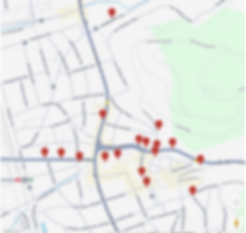 unscharfes Bild einer Google Maps-Karte